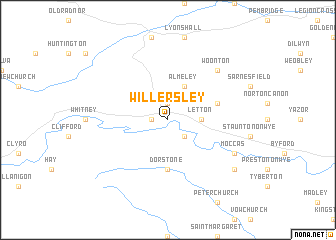 map of Willersley