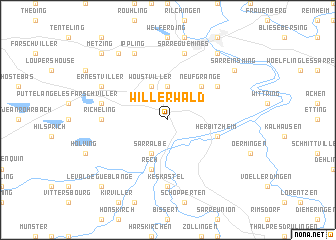 map of Willerwald