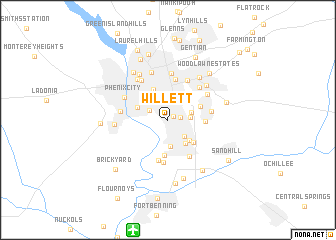 map of Willett