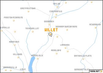 map of Willet