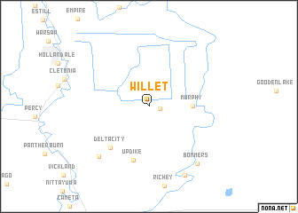 map of Willet