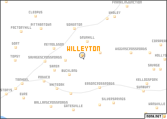 map of Willeyton