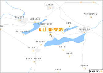 map of Williams Bay