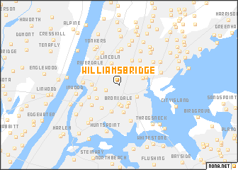 map of Williams Bridge