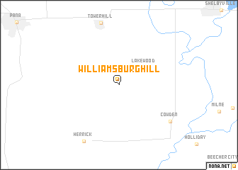 map of Williamsburg Hill