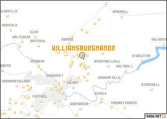 map of Williamsburg Manor