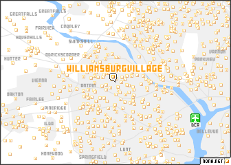 map of Williamsburg Village