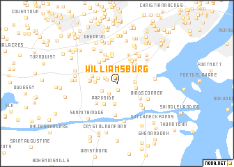 map of Williamsburg