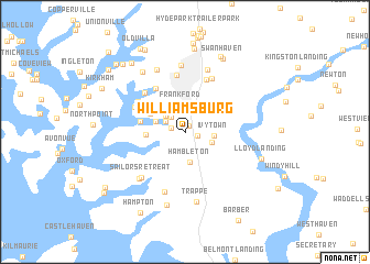 map of Williamsburg