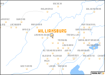 map of Williamsburg