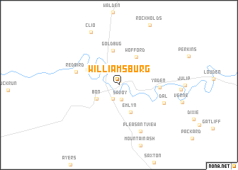 map of Williamsburg