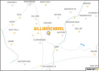 map of Williams Chapel