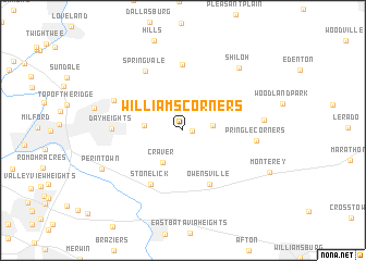 map of Williams Corners