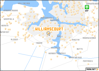 map of Williams Court