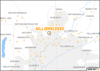 map of Williams Creek