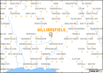 map of Williamsfield