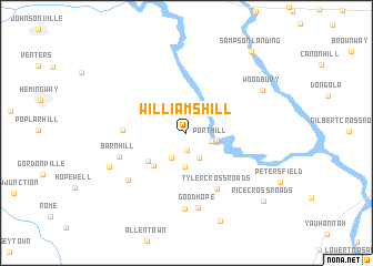 map of Williams Hill