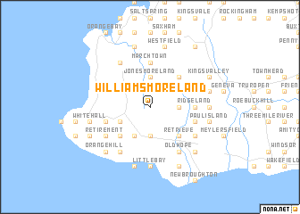 map of Williams Moreland