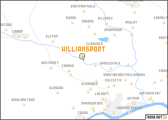 map of Williamsport