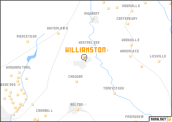 map of Williamston