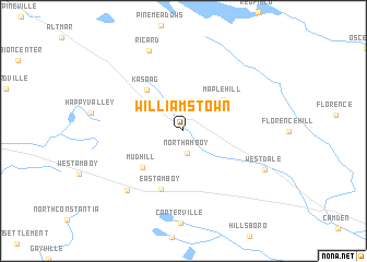 map of Williamstown