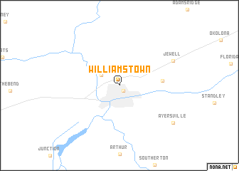 map of Williamstown