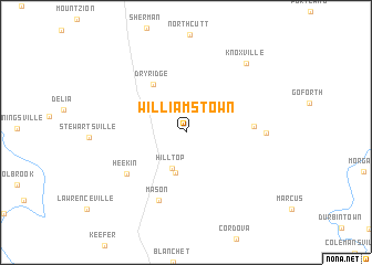 map of Williamstown