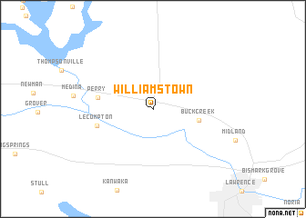 map of Williamstown