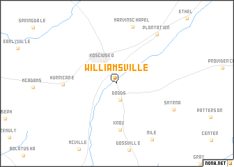 map of Williamsville