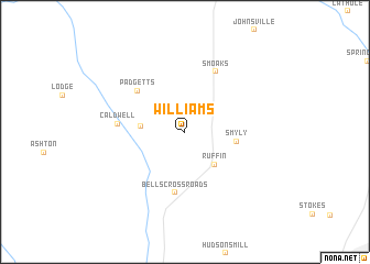 map of Williams