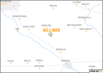 map of Williams