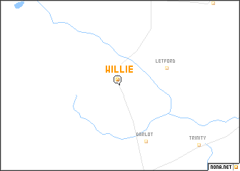 map of Willie