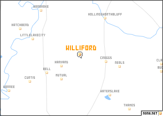 map of Williford