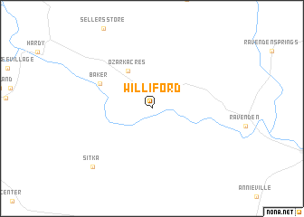 map of Williford