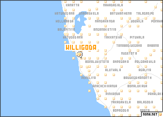 map of Willigoda