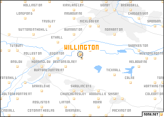 map of Willington