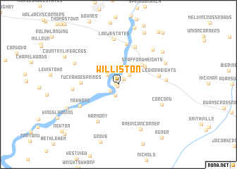 map of Williston