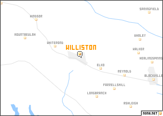 map of Williston