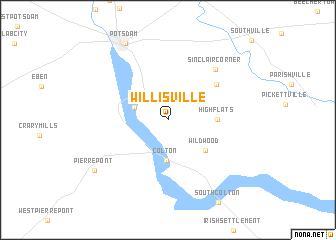 map of Willisville