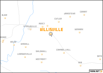 map of Willisville