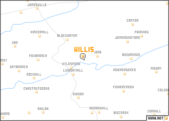 map of Willis