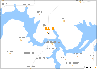 map of Willis