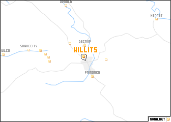 map of Willits