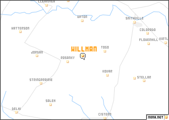 map of Willman
