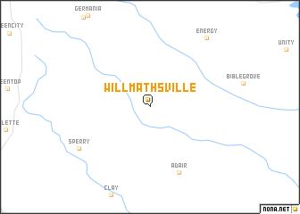 map of Willmathsville