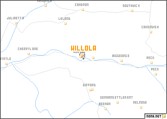 map of Willola