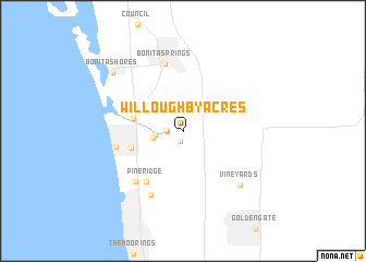 map of Willoughby Acres