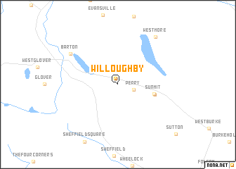 map of Willoughby