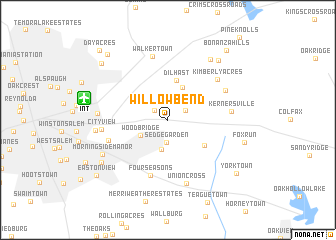 map of Willowbend