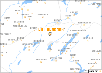 map of Willow Brook